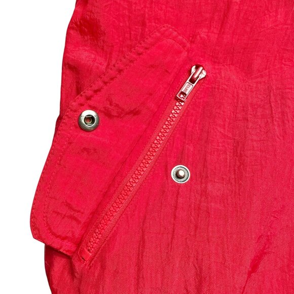 Ohio State Buckeyes L Red Puffer Jacket With Hood & Logo Athletic Branding - Picture 10 of 13